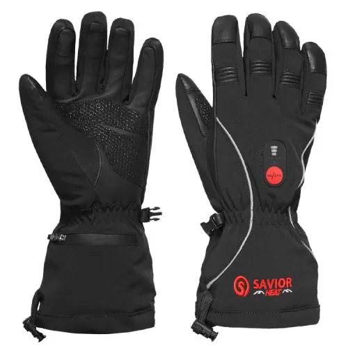 Savior Women's Frozen heated finger glove SW08 - black